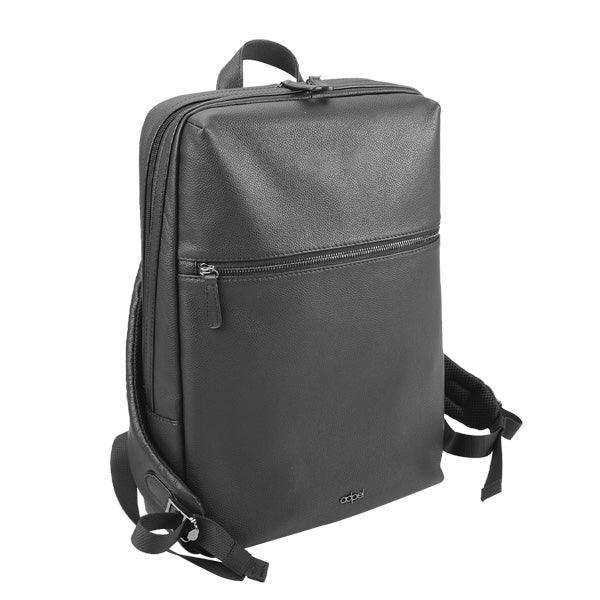 Adpel Torino 15.4 inch Leather Laptop Backpack Black