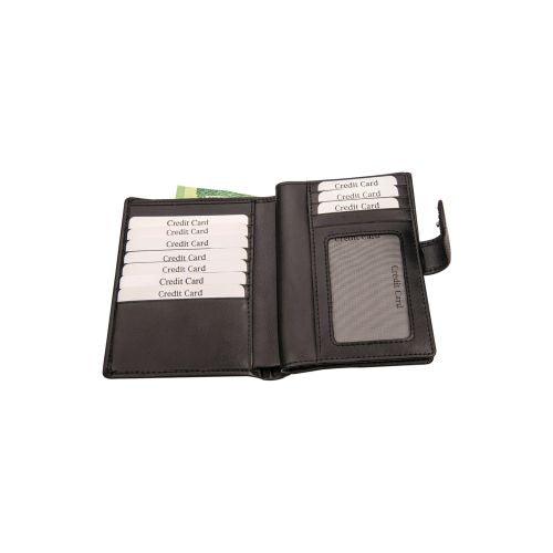 Genuine Leather Passport Cover with Tab - Black - Mirelle Leather and Lifestyle