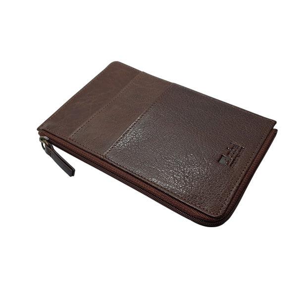 Genuine Leather Zippered Passport | Card | Boarding Pass Travel Holder - MIRELLE - Mirelle Leather and Lifestyle