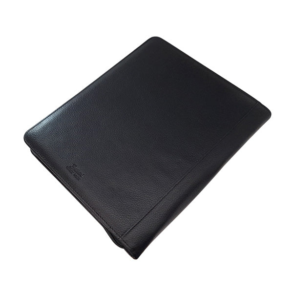 iPad Genuine Leather Zip Around Folder - Black - Mirelle Leather and Lifestyle