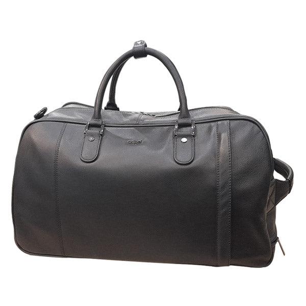 Memphis Leather Trolley Travel Bag - Black - Mirelle Leather and Lifestyle