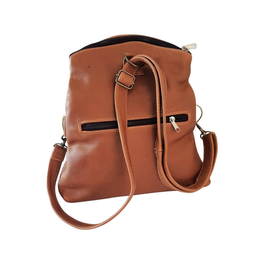 Mirelle Genuine Leather 3-Way Convertible Backpack | Messenger Handbag - Mirelle Leather and Lifestyle