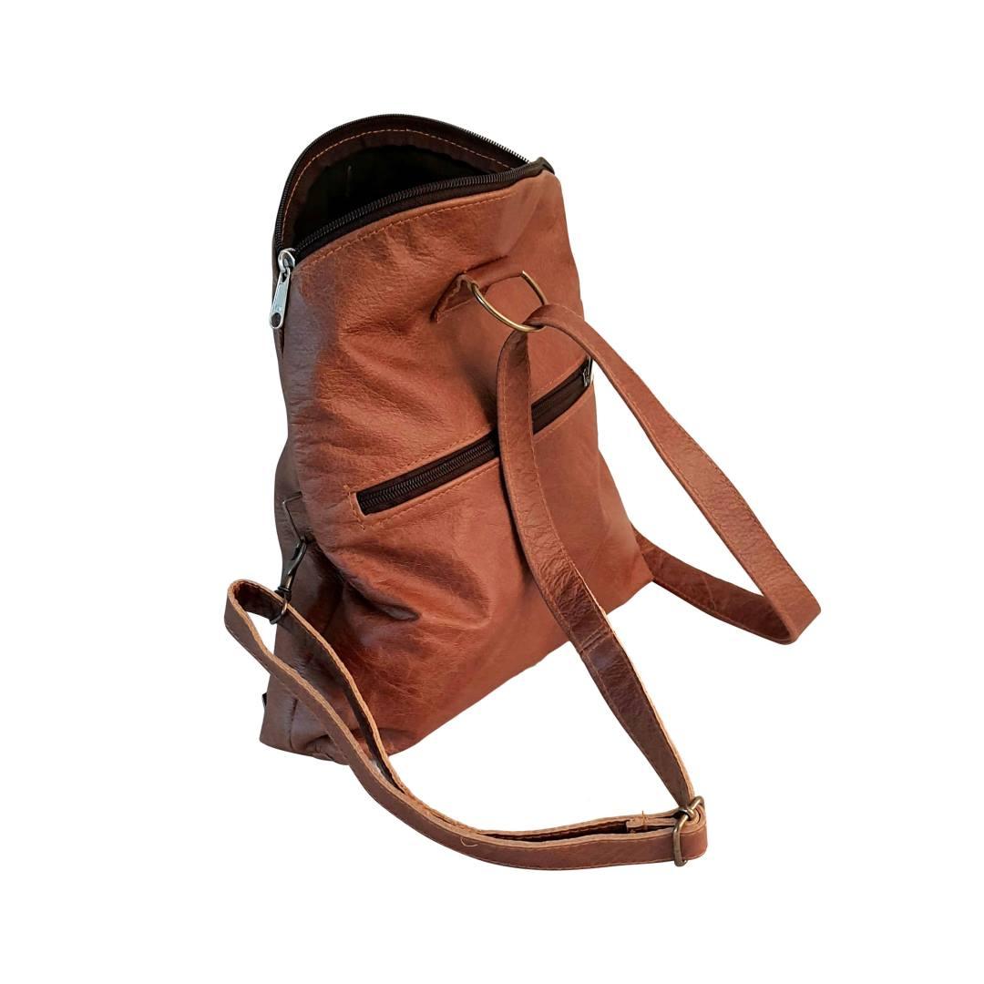 Mirelle Genuine Leather 3-Way Convertible Backpack | Messenger Handbag - Mirelle Leather and Lifestyle