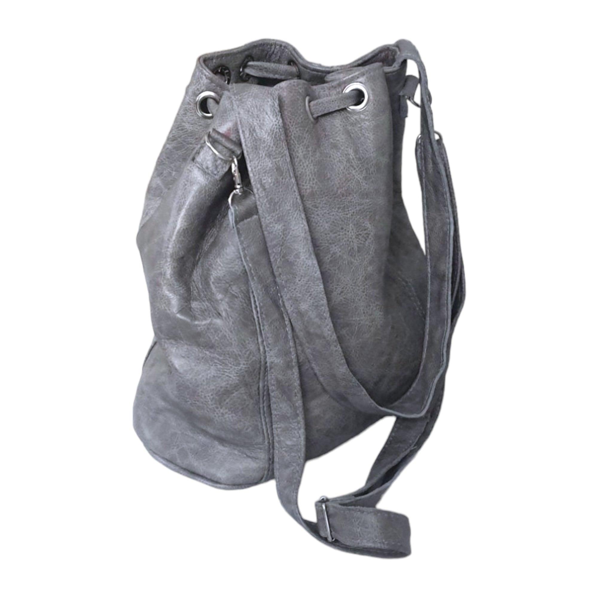 Mirelle Genuine Leather Bucket Drawstring Handbag - Mirelle Leather and Lifestyle