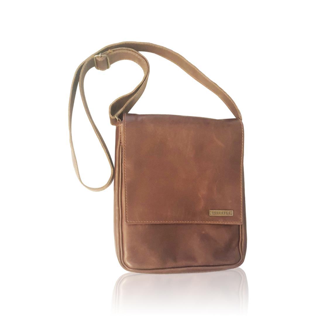 MIRELLE Genuine Leather Classic Messenger Bag - Mirelle Leather and Lifestyle