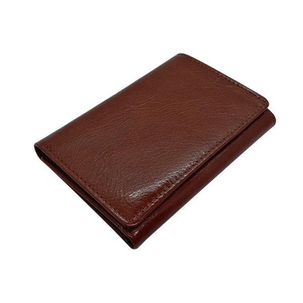 Tri Fold Card Holder with Bank Note Section - Genuine Leather - Mirelle Leather and Lifestyle