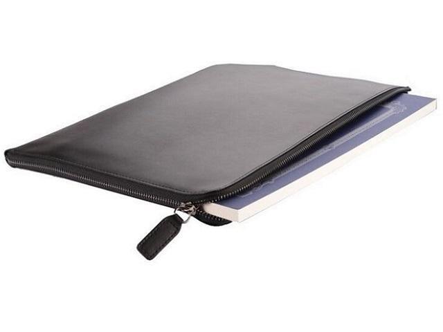 Genuine Leather A4 Document Holder with Internal Divisions And Zip Closure - Mirelle Leather and Lifestyle