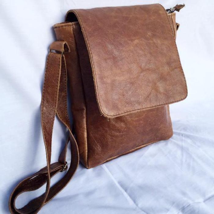 MIRELLE Genuine Leather Classic Messenger Bag - Mirelle Leather and Lifestyle