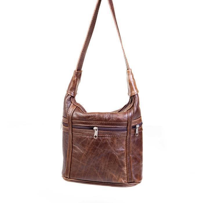 Mirelle Genuine Leather Two Compartment Shoulder Handbag - Mirelle Leather and Lifestyle