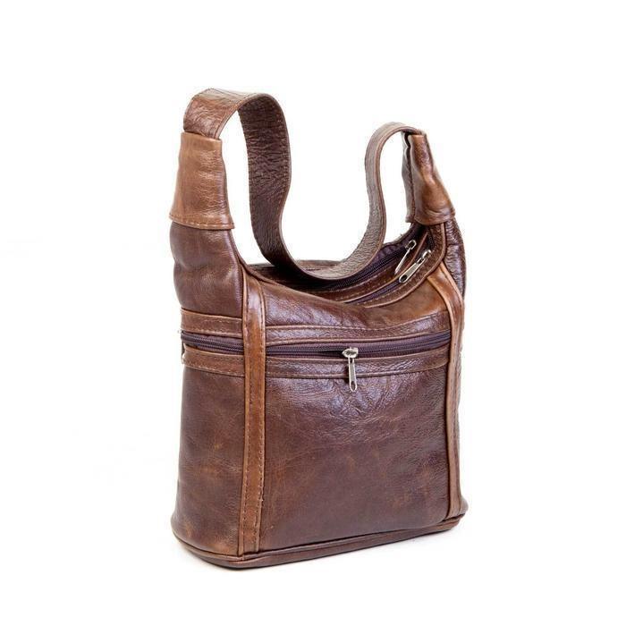 Mirelle Genuine Leather Two Compartment Shoulder Handbag - Mirelle Leather and Lifestyle