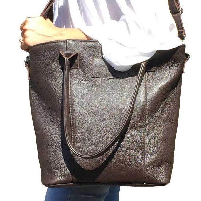 Mirelle Large Genuine Leather Laptop Tote Handbag - Mirelle Leather and Lifestyle