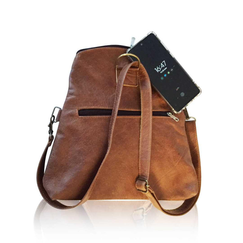 Leather messenger bag / backpack for iPad Pro 10.5, 11”, 12.9” 2018.