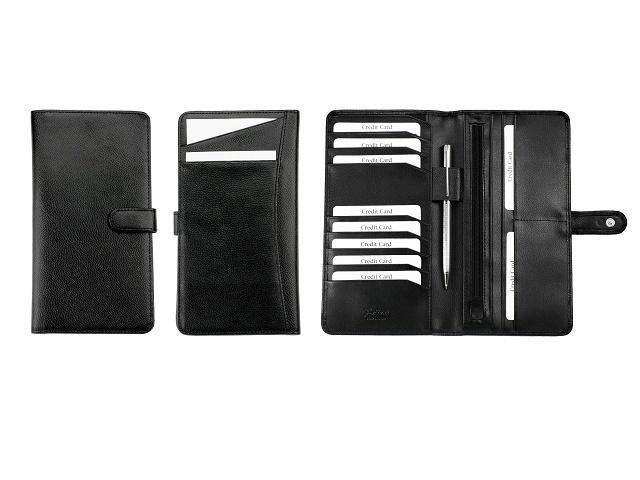 Slimline Travel Wallet - Black - Mirelle Leather and Lifestyle